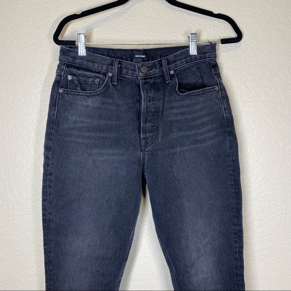 NWT Grlfrnd Karolina in all I need Cut off Black Jeans Raw Hem Size 29 - Picture 4 of 8